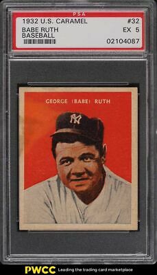 1932 US Caramel SETBREAK Babe Ruth 32 PSA 5 EX