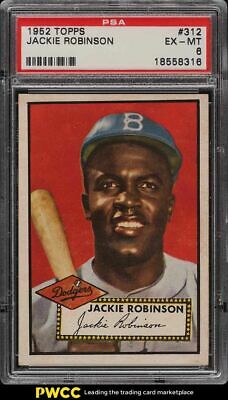 1952 Topps Jackie Robinson 312 PSA 6 EXMT