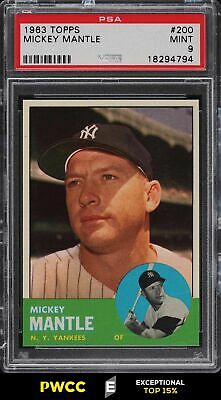 1963 Topps Mickey Mantle 200 PSA 9 MINT PWCCE