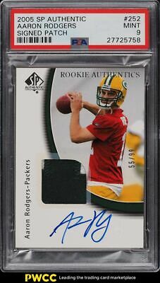 2005 SP Authentic Aaron Rodgers ROOKIE RC AUTO 99 252 PSA 9 MINT