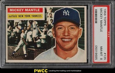 1956 Topps Mickey Mantle 135 PSA 8 NMMT