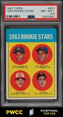 1963 Topps Pete Rose ROOKIE RC 537 PSA 85 NMMT PWCCE