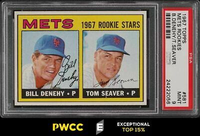 1967 Topps Tom Seaver ROOKIE RC 581 PSA 9 MINT PWCCE