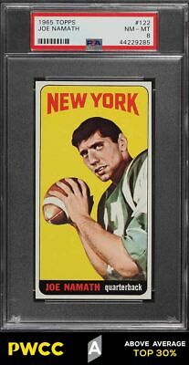 1965 Topps Football Joe Namath ROOKIE RC 122 PSA 8 NMMT PWCCA