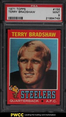 1971 Topps Football Terry Bradshaw ROOKIE RC 156 PSA 9 MINT