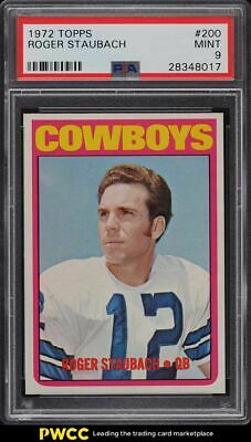 1972 Topps Football Roger Staubach ROOKIE RC 200 PSA 9 MINT