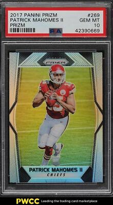 2017 Panini Prizm Silver Prizms Patrick Mahomes II ROOKIE RC 269 PSA 10 GEM MT