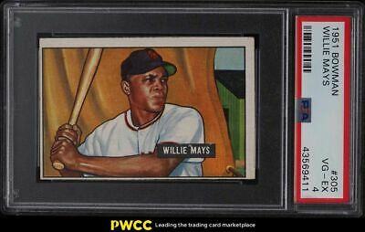 1951 Bowman Willie Mays ROOKIE RC 305 PSA 4 VGEX