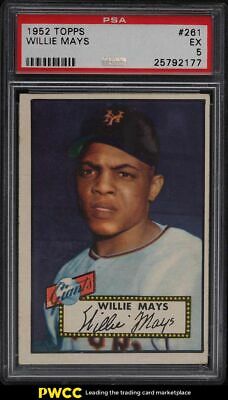 1952 Topps Willie Mays 261 PSA 5 EX