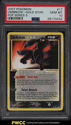 2007 Pokemon Pop Series 5 Gold Star Umbreon 17 PSA 10 GEM MINT