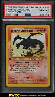 2002 Pokemon Neo Destiny 1st Edition Shining Charizard 107 PSA 10 GEM MINT