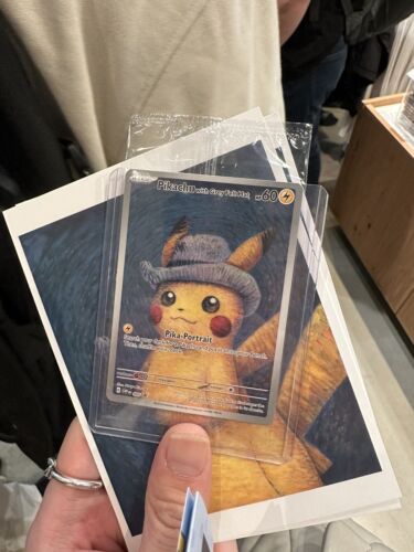 Pokmon TCG Pikachu With Grey Felt Hat 085 Promo Card Pokemon X Van Gogh Museum