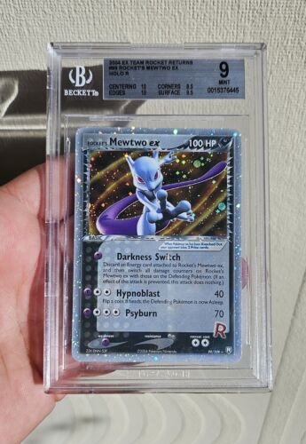 Pokemon Karten ex Team Rocket Return Mewtwo ex 99109 Beckett BGS High End Mint