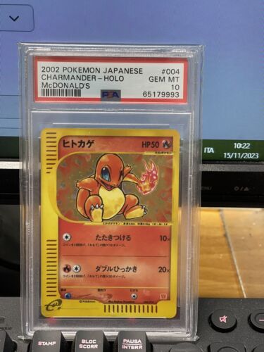 PSA 10 Charmander McDonalds Pokemon Japanese Exclusive Promo Card 2002 004018