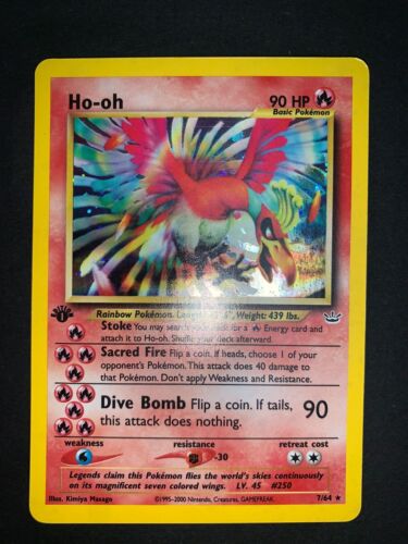 Pokemon HoOh 764 1Ed Neo Revelation Holo NM