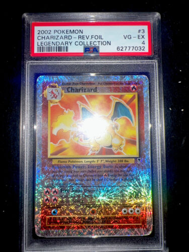 Pokemon Charizard Legendary Collection Reverse Holo 3110 PSA 4  No Crystal