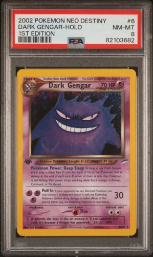 Dark Gengar 6105 1st Edition Neo Destiny PSA 8 Pokemon 2002 WOTC Holo Near Mint