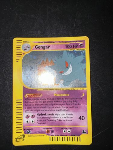 Pokemon Gengar Skyridge H9H32 Holo ENG  No Charizard Crystal