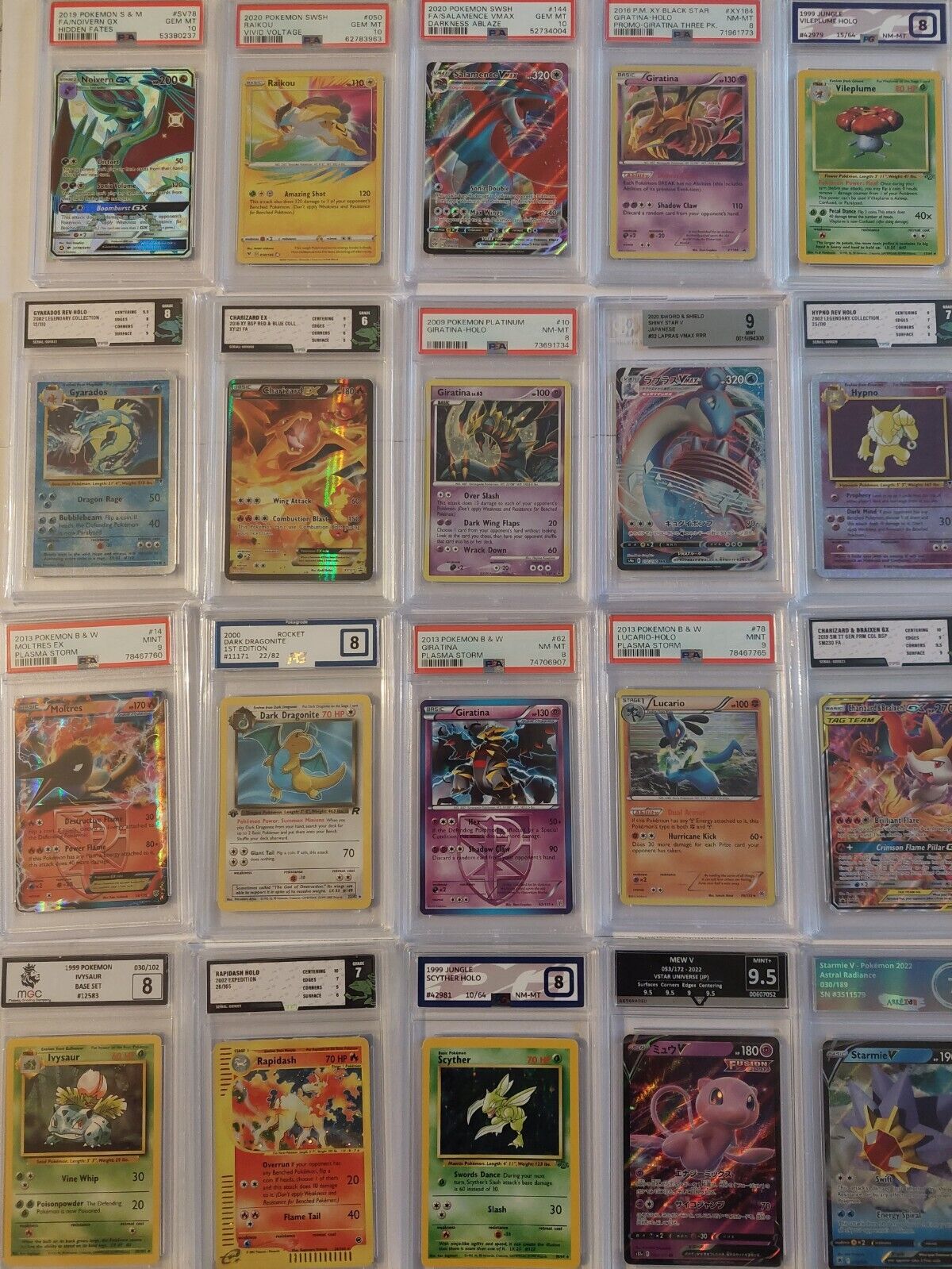 Pokemon Graded Cards X52 Job Lot Bundle PSA 10 9 8 CGC BGS TFG ACE Charizard