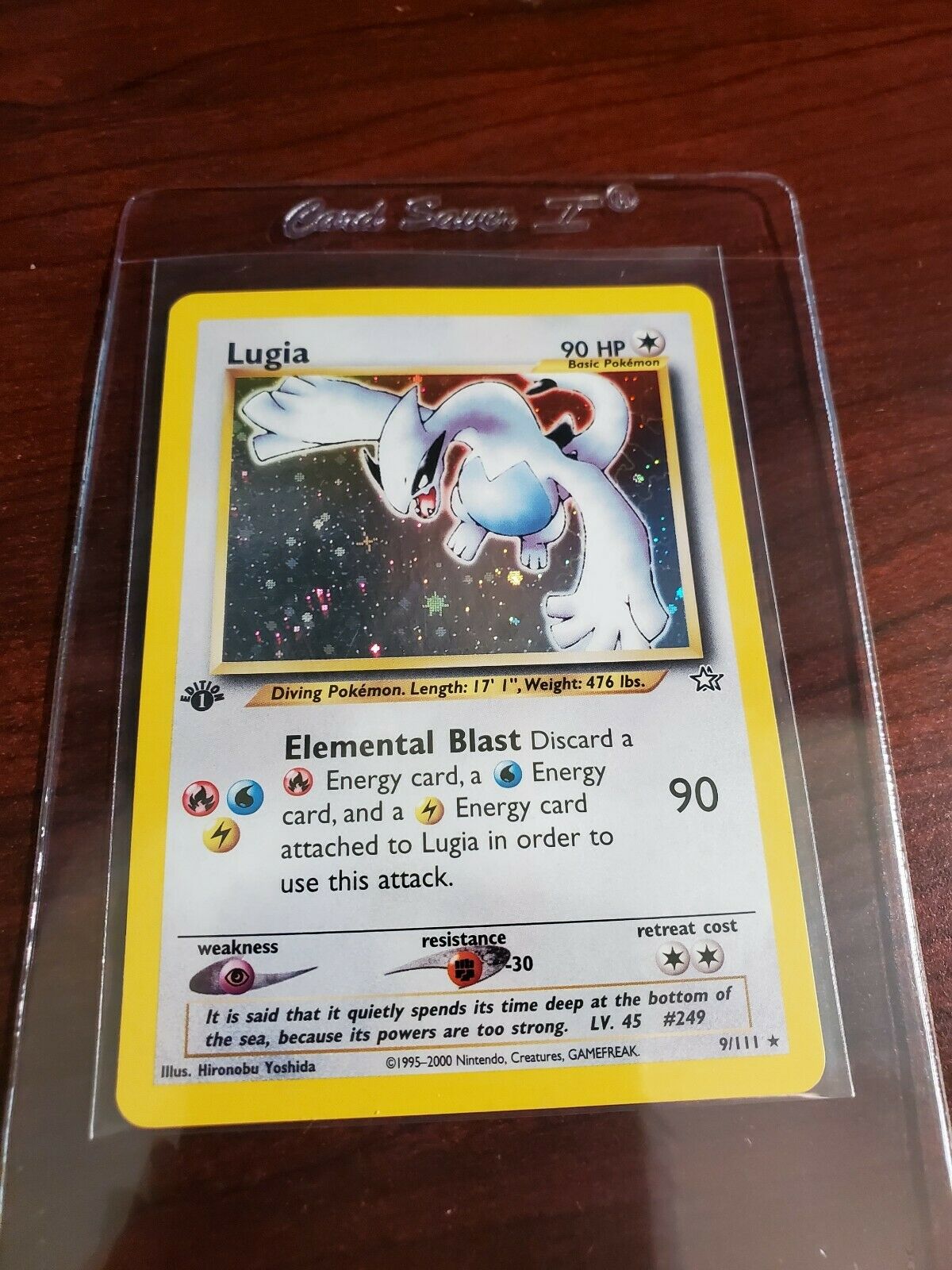 Lugia 9111 Neo Genesis 1st Edition Holo Pokemon Card 2000 FRESH FROM PACK MINT