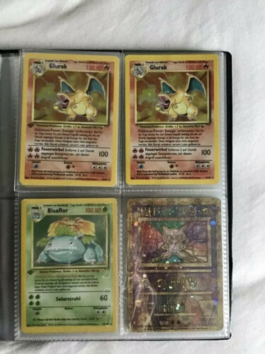 Pokemon Sammlung Rayquaza Glurak 1 Edition Bisaflor Turtok Erste Edition Top Psa