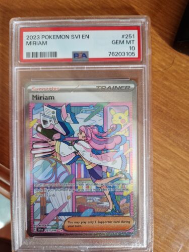 2023 Pokemon Scarlet  Violet 251 Miriam PSA 10 GEM MINT