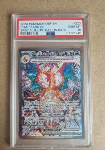 Pokemon PSA 10 Charizard ex 223197 Obsidian Flames 2023 GEM MINT