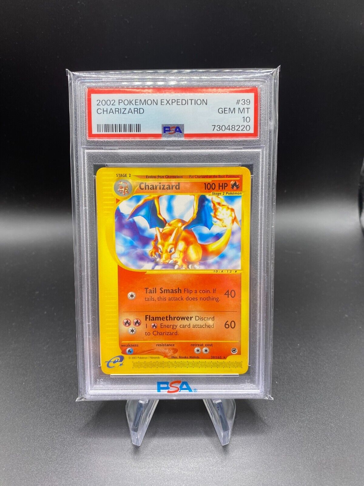 Pokemon Charizard Expedition 2002 Non Holo 39165 Englisch PSA 10 GEM MT