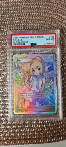 Pokemon 2018 Lillie FA Deutsch Ultra Prisma PSA 8 151