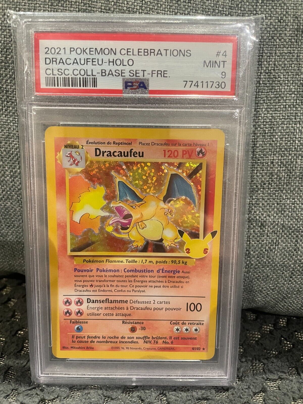 4102 dracaufeu 25 ans   display etb pca psa dition 1 carte Pokmon