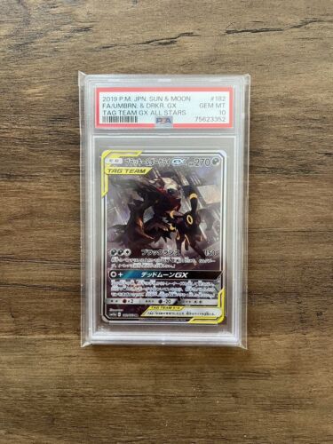 Pokemon Darkrai Umbreon GX 182173 Japanese PSA 10 Tag Team All Stars Alt Art