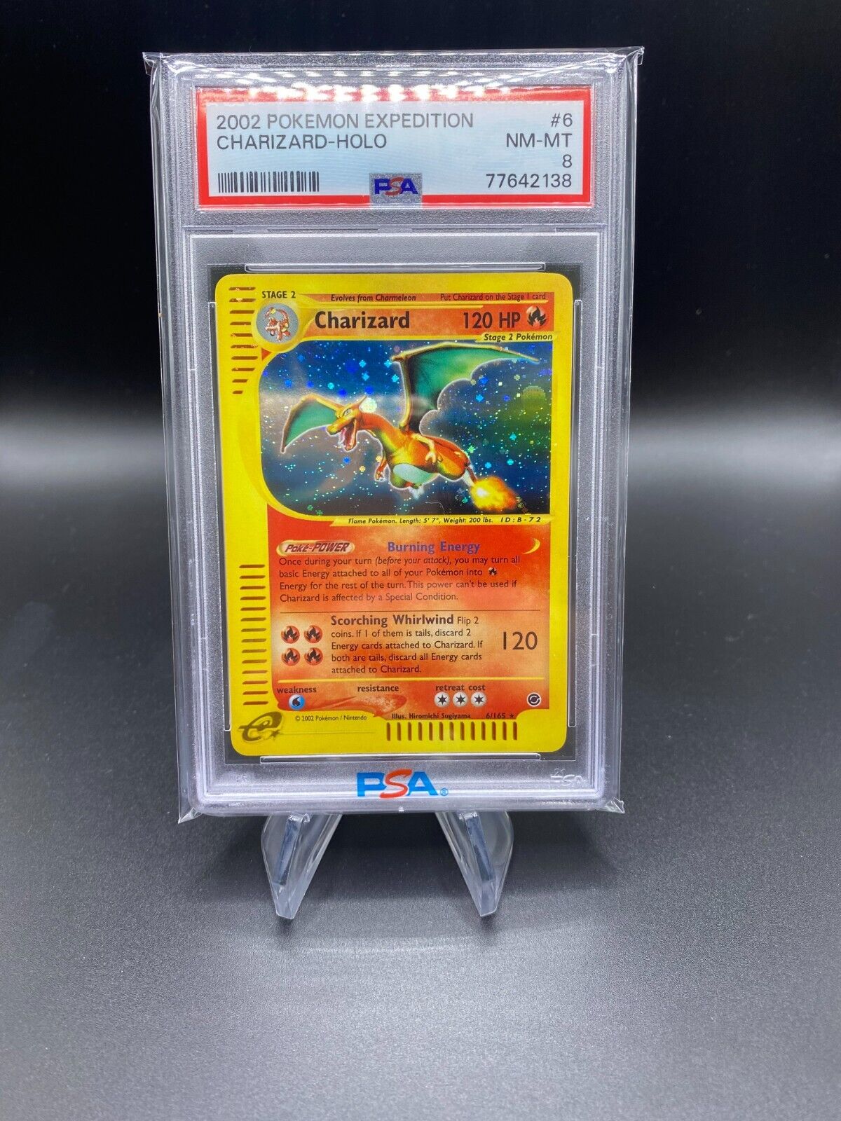 Pokemon Charizard Expedition Holo 6165 Englisch 2002 PSA 8 NMMT