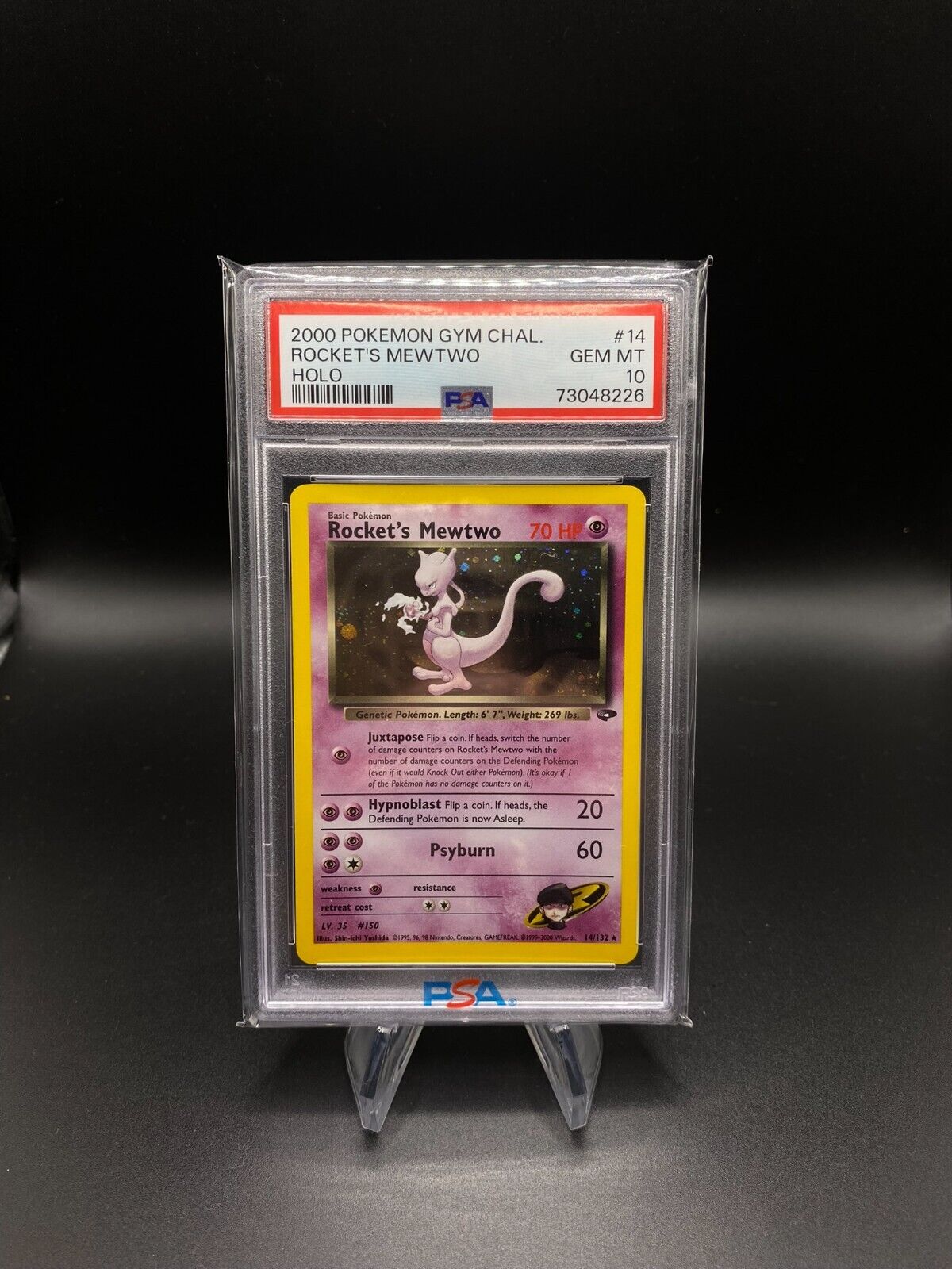 Pokemon Rockets Mewtwo 2000 Gym Challenge Unl 14132 Englisch PSA 10 GEM MT