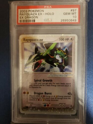 2003 Pokemon EX Dragon Rayquaza EX Holo 9797 PSA 10 Gem Mint