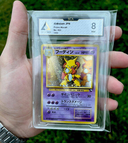 PSA  SCA 8 Pokemon Card Alakazam 065 Holo Japanese Masaki Vending Promo 1999