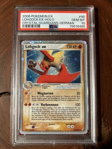 Pokemon Karte Lohgock Ex Holo PSA 10 GEM Mint Pop 2