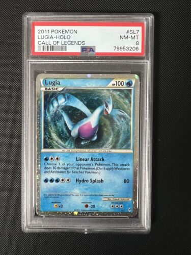 Lugia  Holo SL7 Pokemon Call of Legends 2011 NM  MT PSA 8