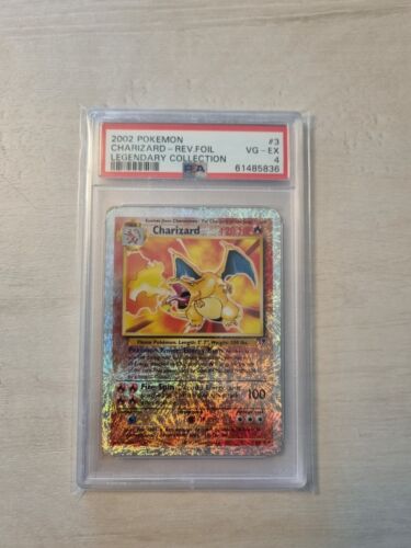 Pokmon Legendary Collection Charizard Glurak Reverse Holo PSA 4  Pokemon LC 