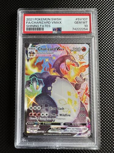 Pokemon Charizard VMAX SV107 Shining Fates Holo Shiny Rare PSA 10 GEM MINT