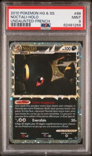 PSA 9 Carte Pokemon Noctali Prime 8690  HGSS Indomptable POP 2 