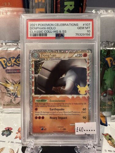 2021 Pokemon Celebrations Donphan 107 PSA 10 Gem Mint 