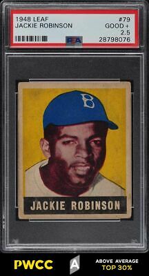 1948 Leaf Jackie Robinson ROOKIE RC 79 PSA 25 GD PWCCA