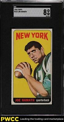 1965 Topps Football Joe Namath SP ROOKIE RC 122 SGC 8 NMMT