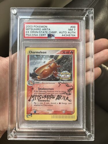 2003 CHARMELEON HOLO STATE CHAMPS EX DRAGON PSA7 99 POKEMON CARD PRIZE