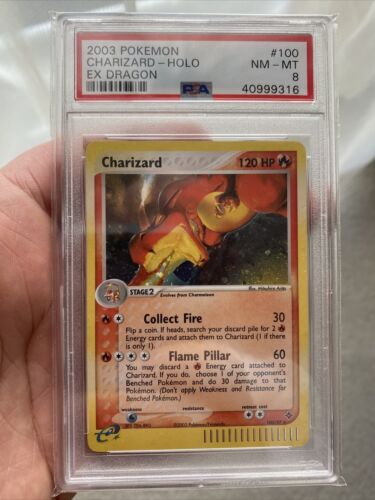 PSA 8 Charizard 10097 EX Dragon Holo  2003 Pokemon Card NMMINT