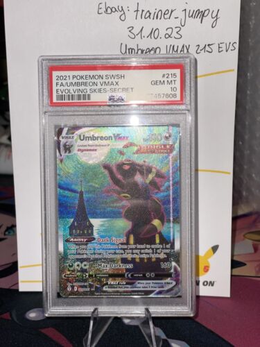 PSA 10 Umbreon VMAX  215203  Evolving Skies  Pokemon Karte  Gem Mint