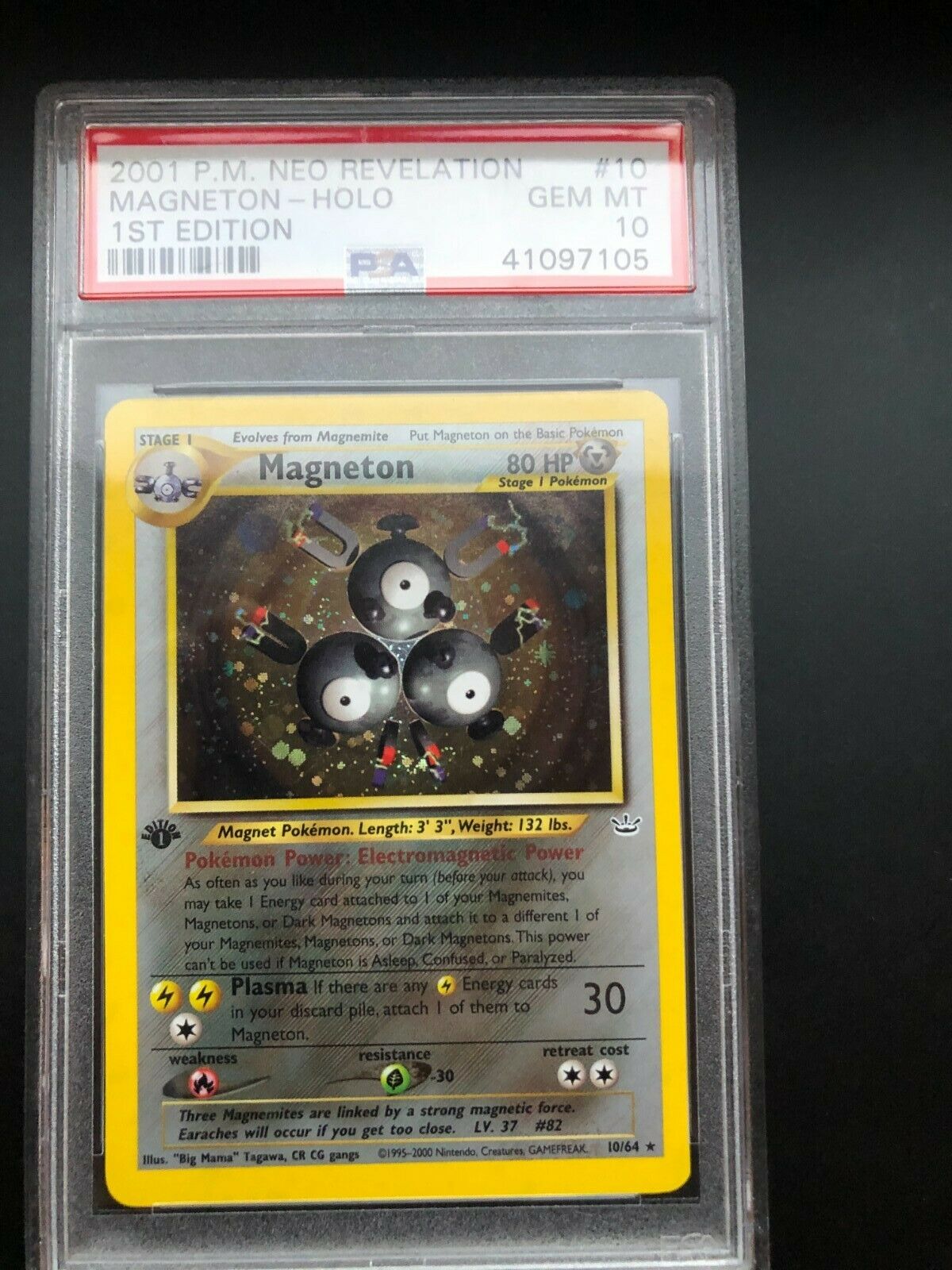  Pokemon Card Magneton Neo Revelation 1st Edition PSA 10 Low Pop