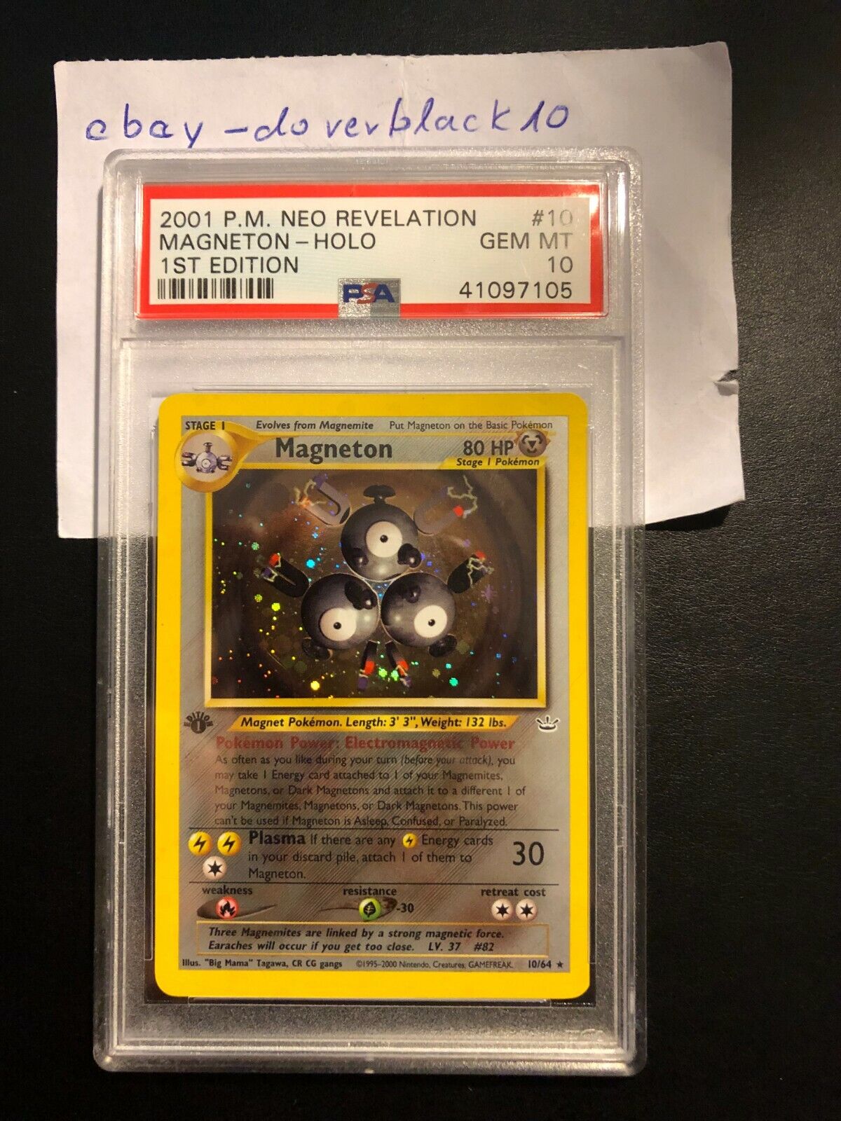 Pokemon Magneton Neo Revelation Holo 1st Edition PSA 10 Accept Offers