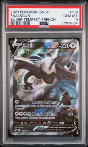 Lugia V PSA 10 Alternative FA 186195 Tempte Argente Carte Pokmon Franais