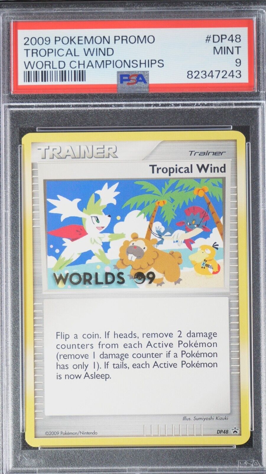 Pokemon TCG 2009 World Championship Promo Tropical Wind Dp48 PSA 9 MINT ENG